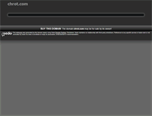 Tablet Screenshot of chrot.com